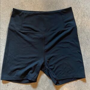 Girlfriend Collective Black FLOAT Ultralight Run Shorts High-Waisted Performance
